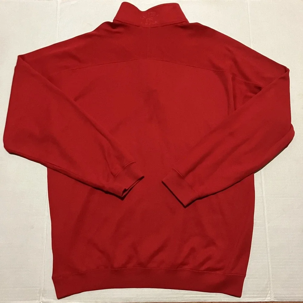Cutter&Buck San Diego State Aztecs 1/4 Zip‎ Jacket Mens XL  Red Pima Cotton
